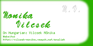 monika vilcsek business card